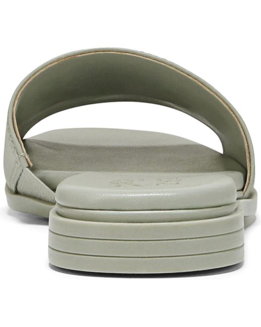 Naturalizer Gray Genevieve Open Square Toe Slide Sandals