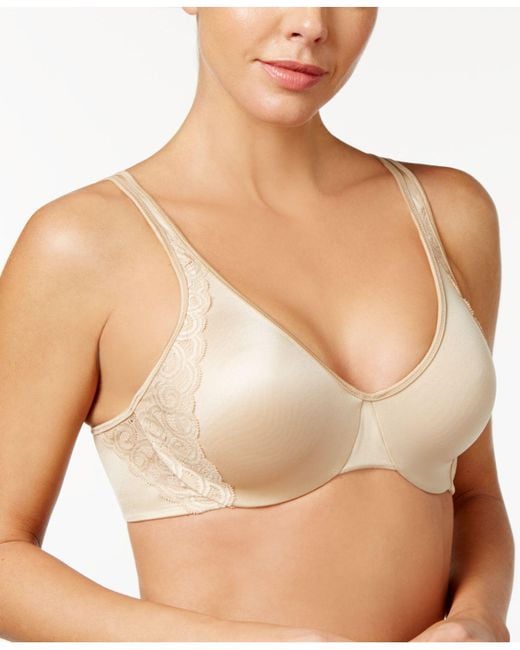 Bali Double Support Tailored Wireless Lace Up Front Bra 3820