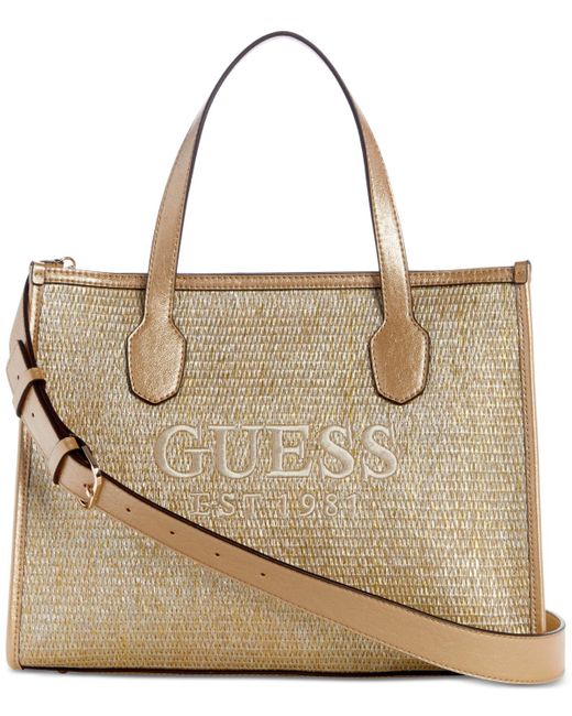 Guess Natural Silvana Double Compartment Tote