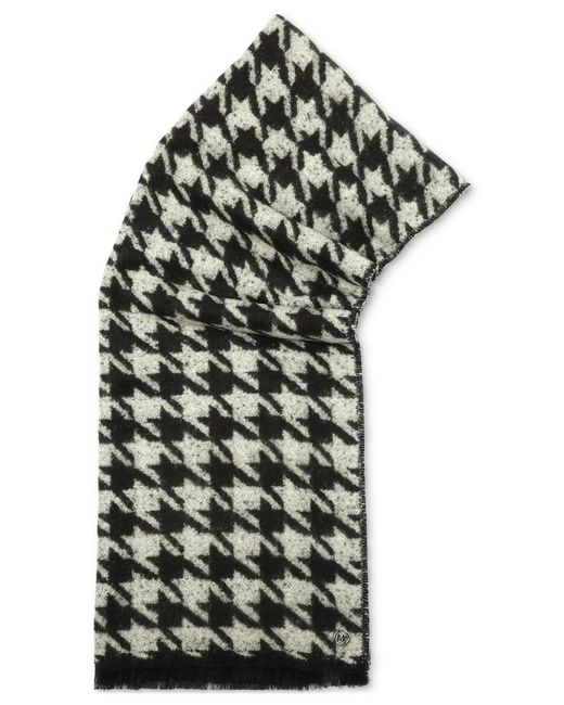 Michael Kors Black Michael Houndstooth Wrap Scarf
