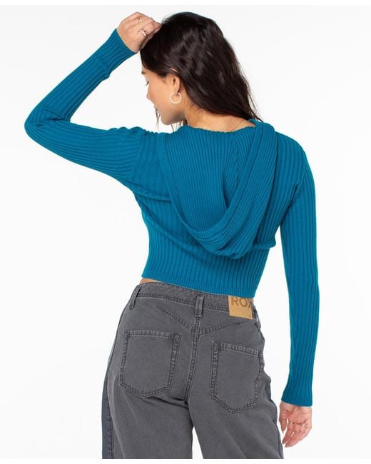 Roxy Blue Double Daze Long-sleeve Sweater