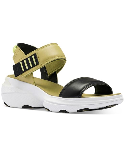 Sorel Leather Explorer Blitz Stride Sandals - Lyst