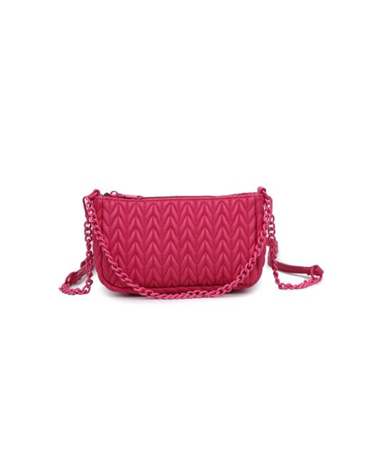 Urban Expressions Pink Farah Quilted Crossbody