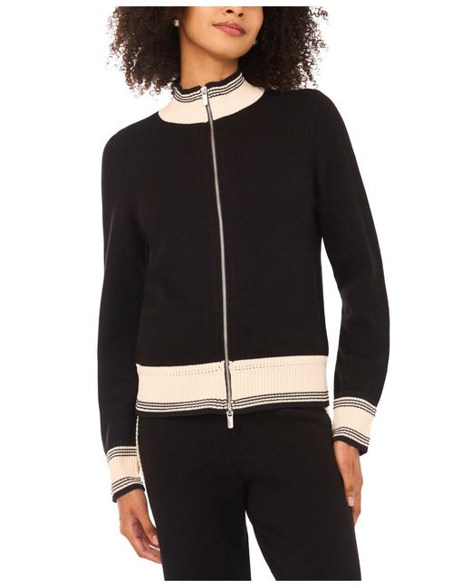 Vince Camuto Black Mock Neck Jacket