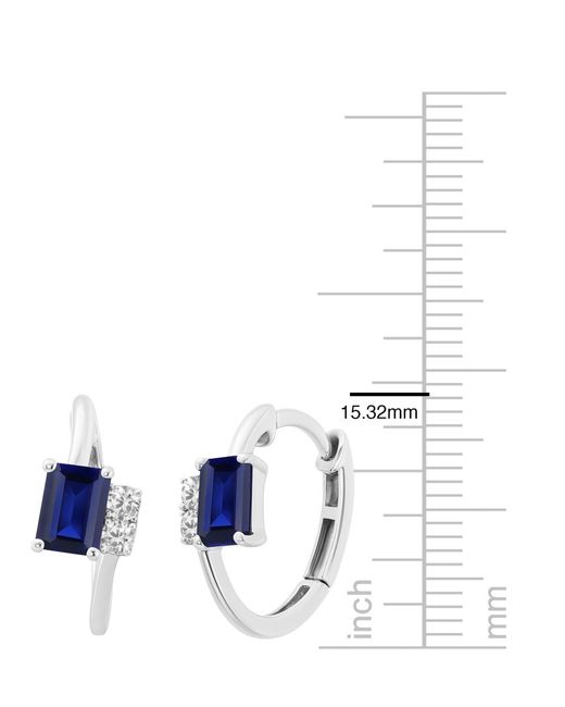 Macy's Blue Lab-grown Ruby (1-1/3 Ct. T.w.