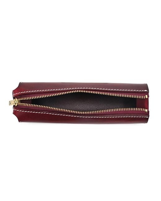Old Trend Red Portable Leather Box