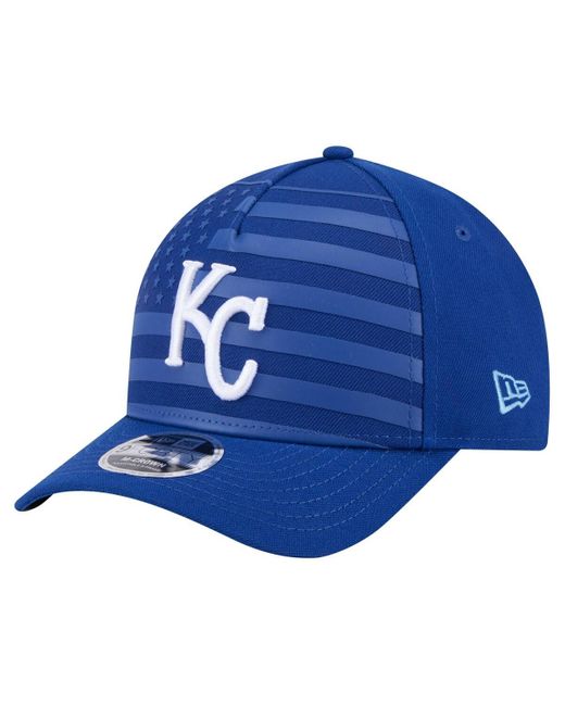 KTZ Blue Kansas City S American Flag 9forty M-crown A-frame Adjustable Hat for men