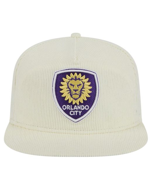 KTZ White Â Orlando City Sc 2025 Kickoff Snapback Golfer Hat for men