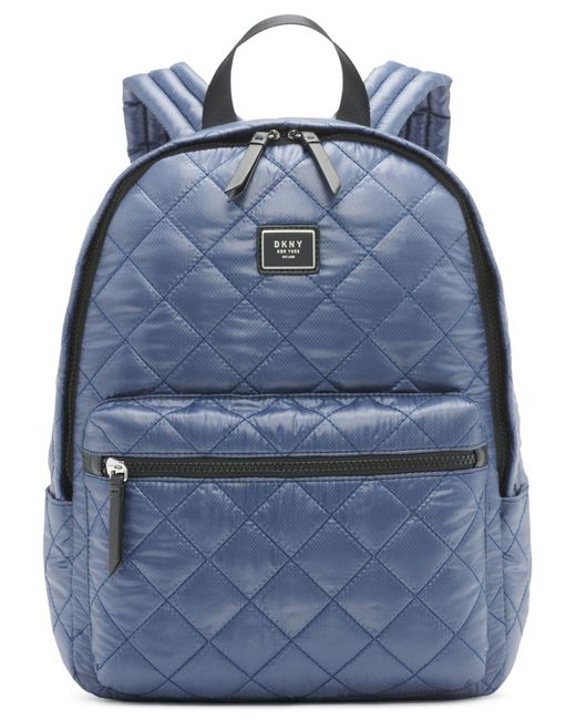 DKNY Synthetic Maya Backpack in Indigo/Silver (Blue) Lyst