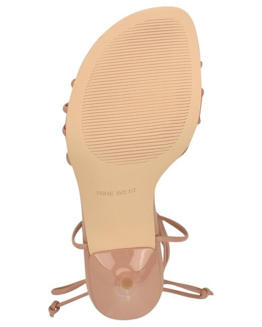 Nine West Brown Opela Strappy High Stiletto Sandals