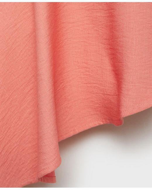 Mango Pink Asymmetrical Strapless Top