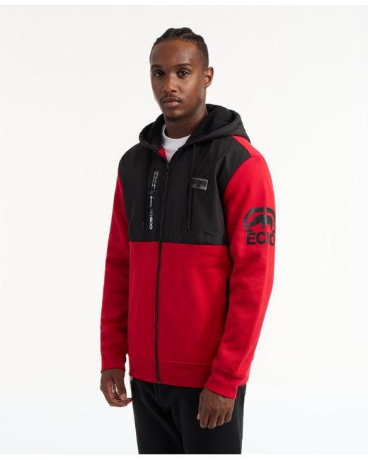 Ecko' Unltd Red Chisel Zip Up Hoodie for men