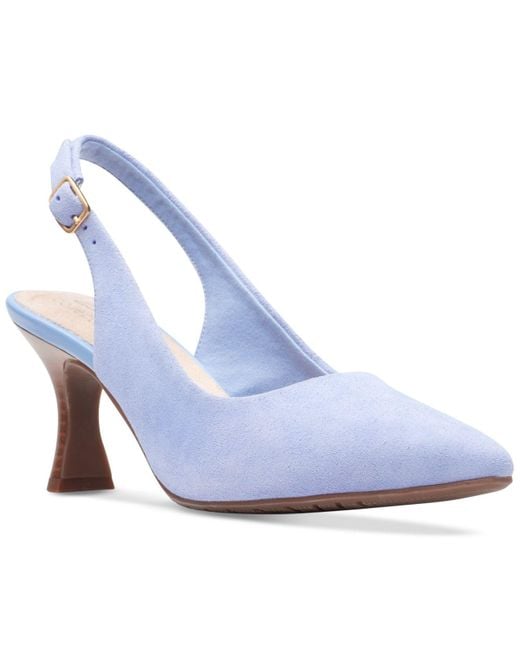 Clarks Kataleyna Step Slingback Pumps in Blue Lyst