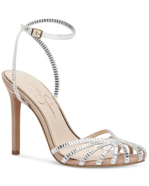 Jessica Simpson Jileta Strappy Dress Sandals in White Lyst