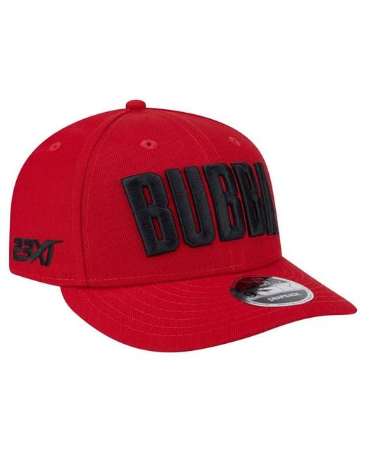 KTZ Red Bubba Wallace Driver 9fifty Snapback Hat for men