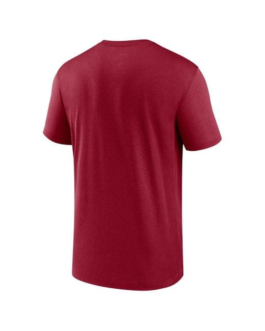 Nike Red Oklahoma Sooners Legend Basketball Icon Performance T-shirt for men