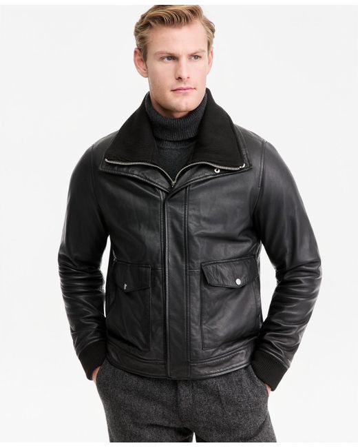 Bagatelle Black Bomber Jacket for men