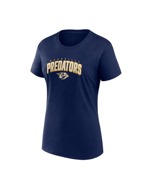 Women's Nashville Predators Fanatics Branded Gold/Navy Two-Pack Fan T-shirt  Set