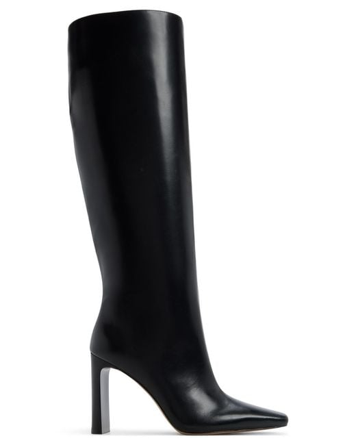 ALDO Black Elyne Knee High Pointed Toe Boots