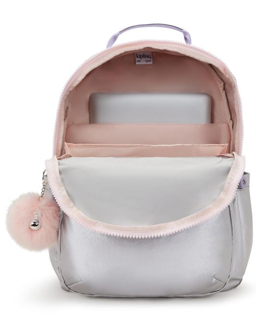 Kipling Gray Seoul Go Large Backpack