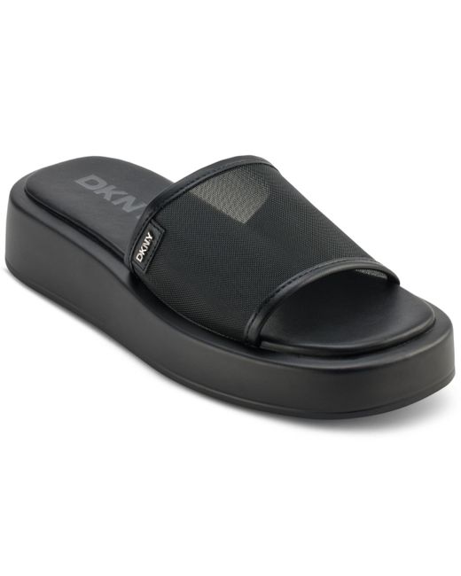 DKNY Black Orion Mesh Platform Sandals