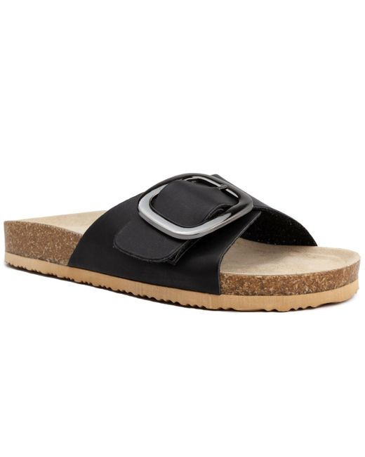Sugar Black Zerri Slip-on Slide Sandals