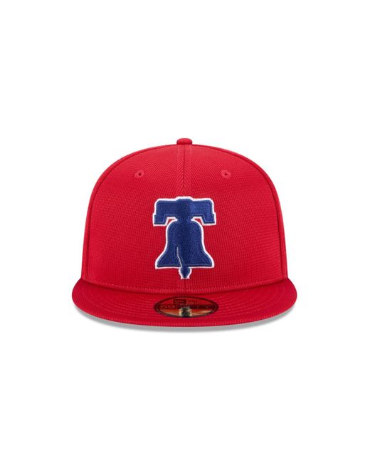 KTZ Red Philadelphia Phillies 2025 Spring Training 59fifty Fitted Hat for men