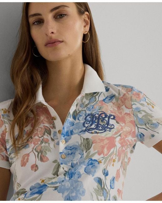 Lauren by Ralph Lauren Multicolor Floral Polo Shirt