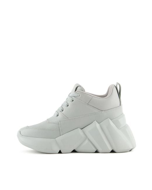 United Nude Gray Space Kick Max Nappa And Sheep Leather Upper Sneakers