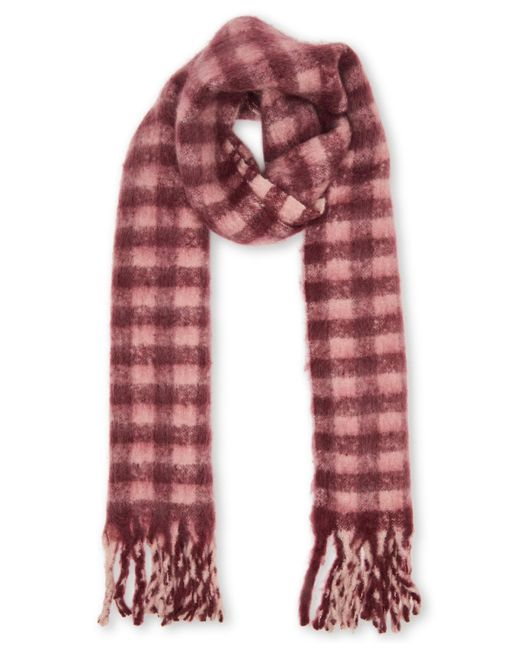 Steve Madden Pink Buffalo Blaze Beanie And Scarf Gift Set