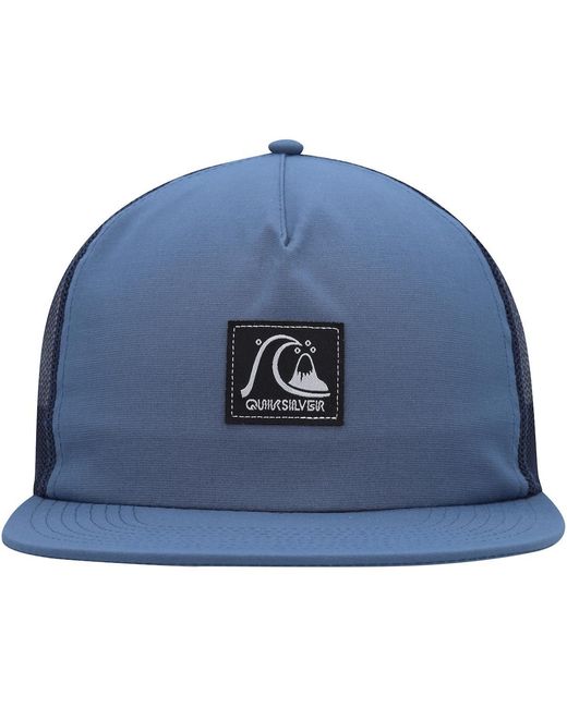 Quiksilver Blue Checked Out Snapback Hat for men