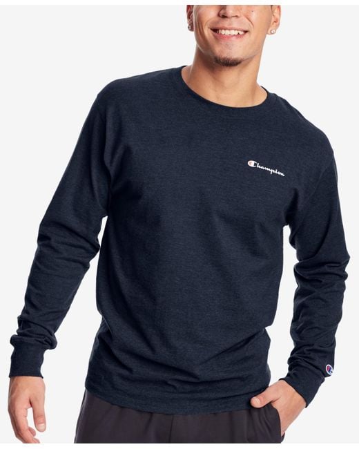 Champion blue long sleeve shirt 2025