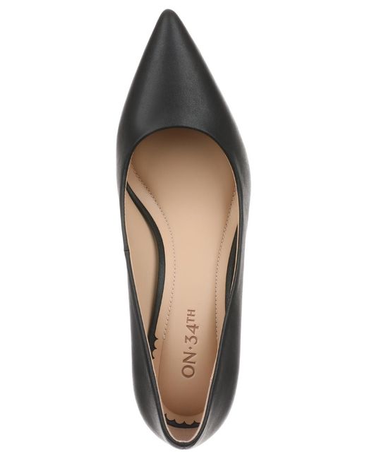 On 34th Black Mariahh Pointed-toe Pumps