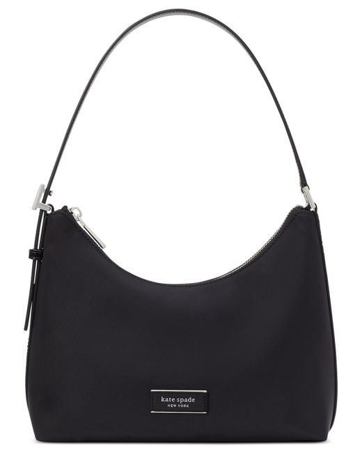 Kate Spade Sam Icon Small Nylon Shoulder Bag in Black | Lyst