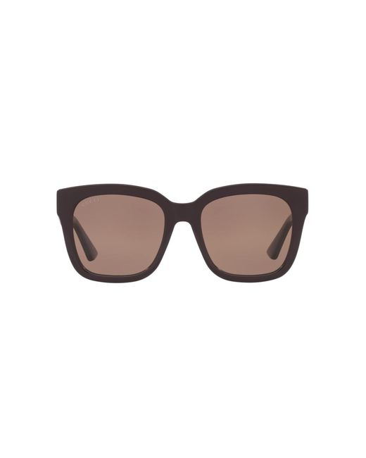 Gucci Brown Rectangle Sunglasses