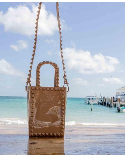 Carmen Sol White Mini Shoulder Bag