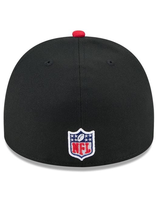 KTZ Red Black/scarlet San Francisco 49ers 2025 Nfl Draft On Stage A-frame 59fifty Fitted Hat for men