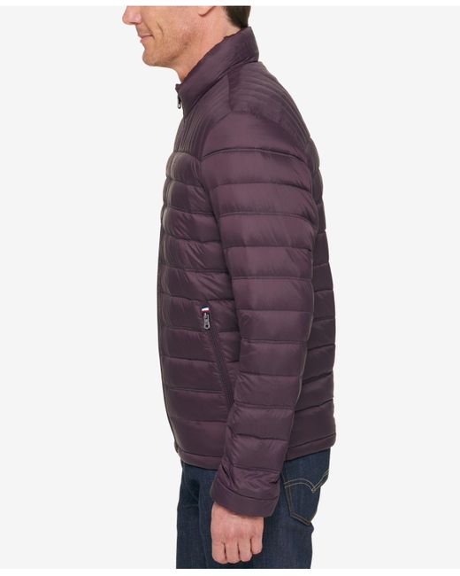 Download Tommy Hilfiger Men's Packable Puffer Jacket in Purple for ...