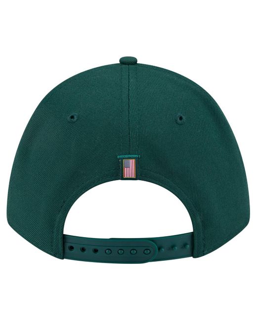 KTZ Green Athletics American Flag 9forty M-crown A-frame Adjustable Hat for men