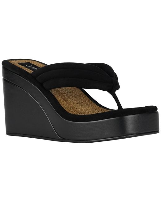Jeffrey Campbell Black Platform Wedge Sandals