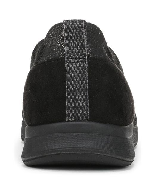 LifeStride Black Respect Washable Round Toe Slip On Sneakers