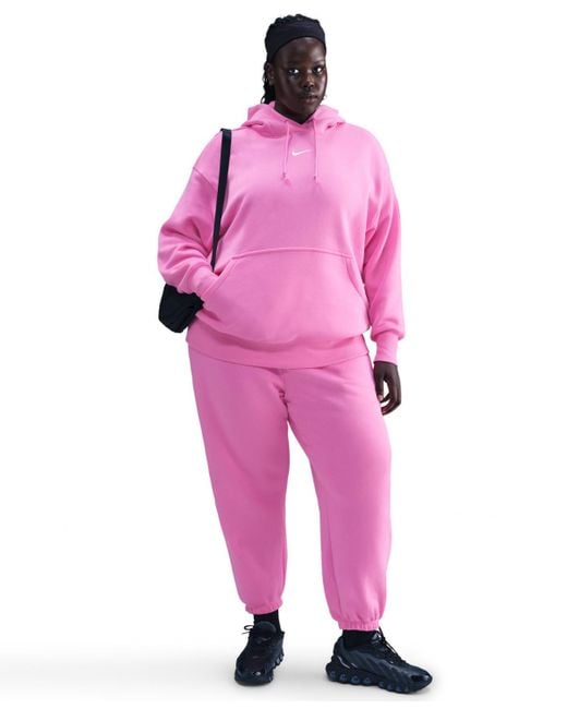 plus size pink nike hoodie