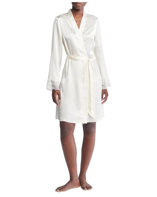 Calvin Klein White Ck Black Robe Qs7163