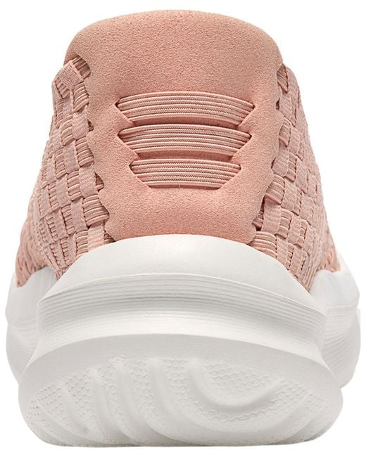 Clarks Pink Cloudsteppers Solevana Weave Slipon