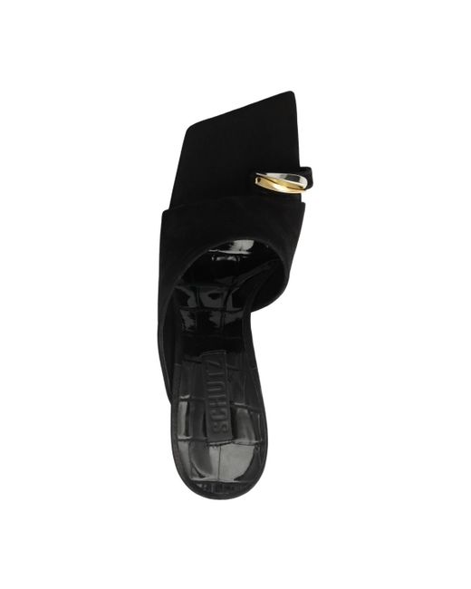 SCHUTZ SHOES Black Jodie Wedge Heel Sandals