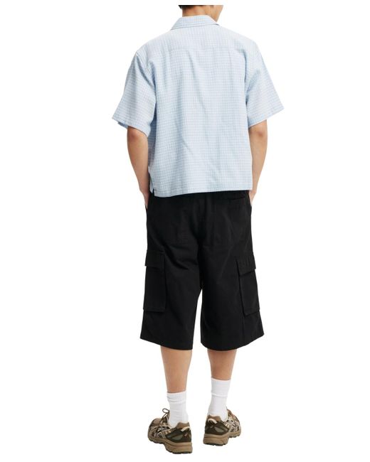 Cotton On White Super baggy Cargo Shorts for men