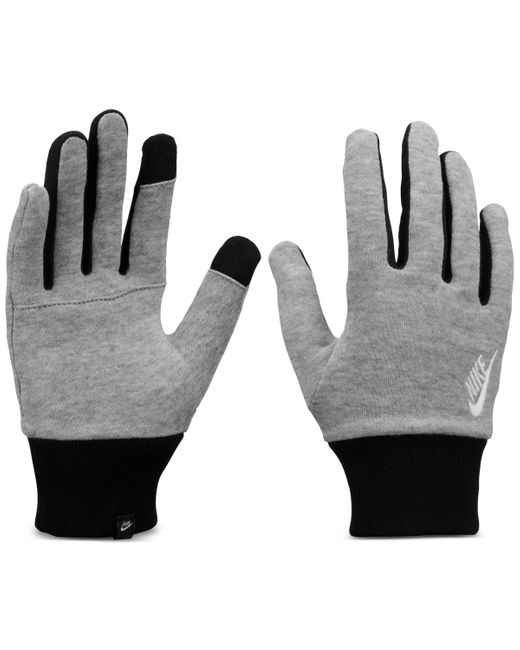 Nike Gray Big Kids Club Fleece 2.0 Tech-touch Gloves for men