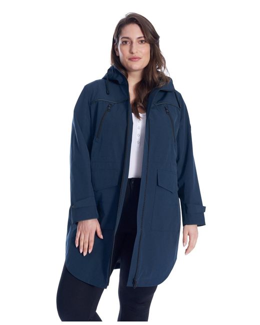 Alpine North Blue S Plus Size Rain