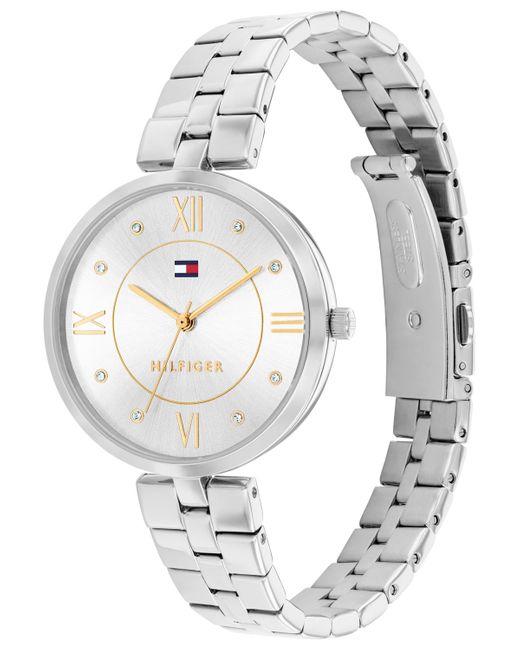 Tommy Hilfiger Metallic Quartz -tone Stainless Steel Watch 34mm