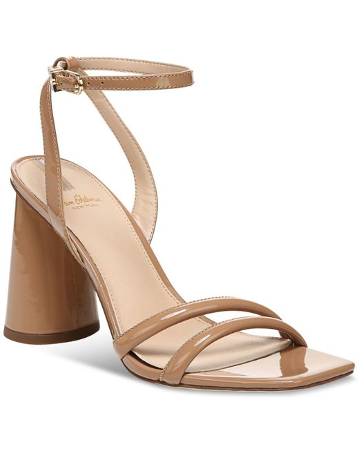 Sam Edelman Leather Kia Strappy Dress Sandals in Natural - Lyst